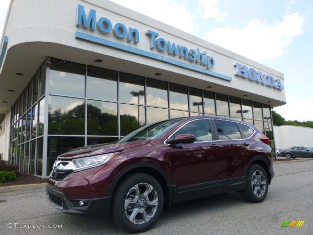 2017 CR-V EX-L AWD - Basque Red Pearl II / Gray photo #1