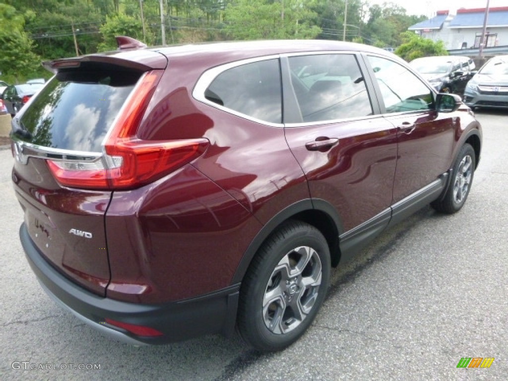 2017 CR-V EX-L AWD - Basque Red Pearl II / Gray photo #4