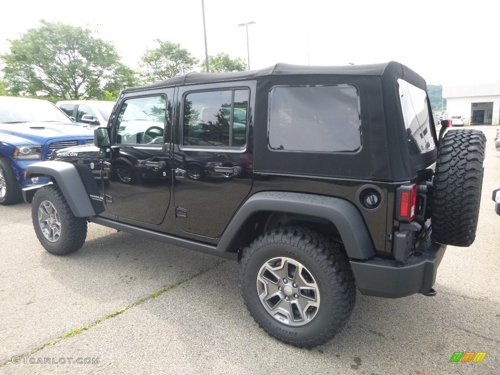 2017 Wrangler Unlimited Rubicon 4x4 - Black / Black photo #3