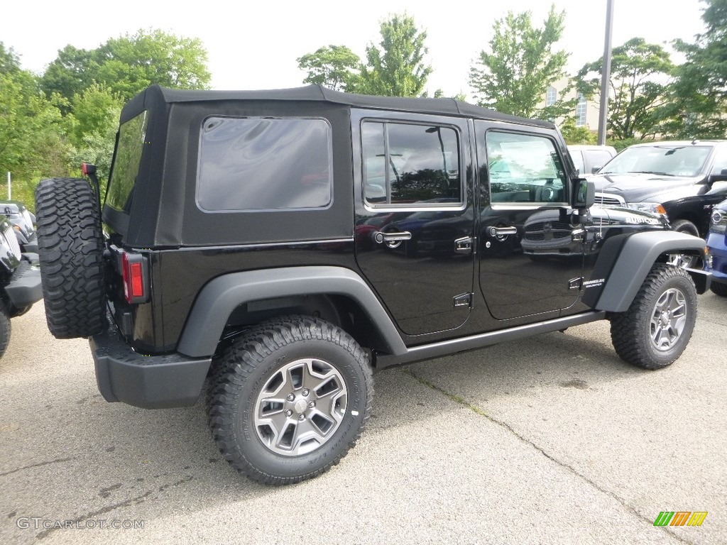 2017 Wrangler Unlimited Rubicon 4x4 - Black / Black photo #5