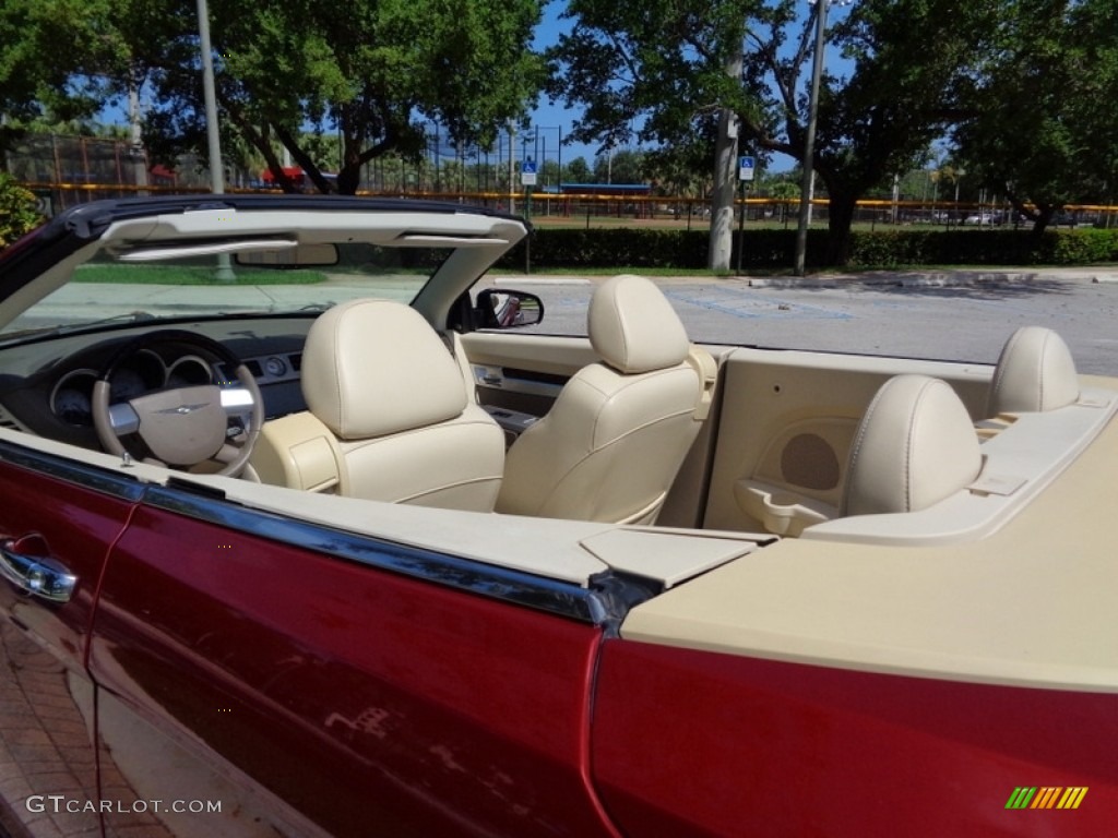 2008 Sebring Limited Convertible - Inferno Red Crystal Pearl / Medium Pebble Beige/Cream photo #19