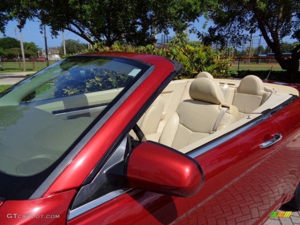 2008 Sebring Limited Convertible - Inferno Red Crystal Pearl / Medium Pebble Beige/Cream photo #23