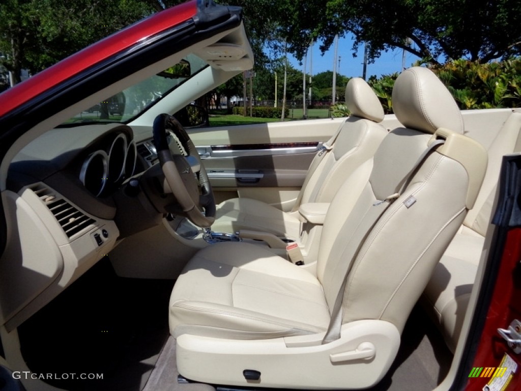 2008 Sebring Limited Convertible - Inferno Red Crystal Pearl / Medium Pebble Beige/Cream photo #26