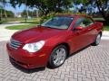 2008 Inferno Red Crystal Pearl Chrysler Sebring Limited Convertible  photo #27