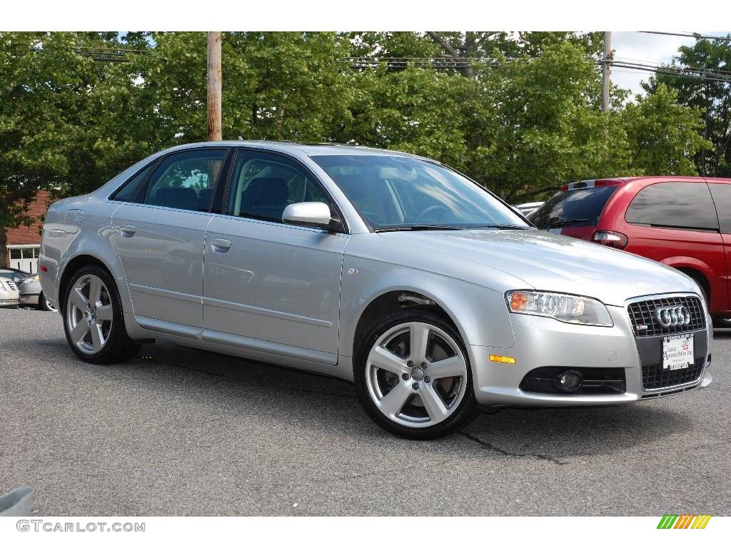 2008 A4 3.2 Quattro S-Line Sedan - Light Silver Metallic / Black photo #8