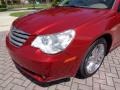 2008 Inferno Red Crystal Pearl Chrysler Sebring Limited Convertible  photo #58
