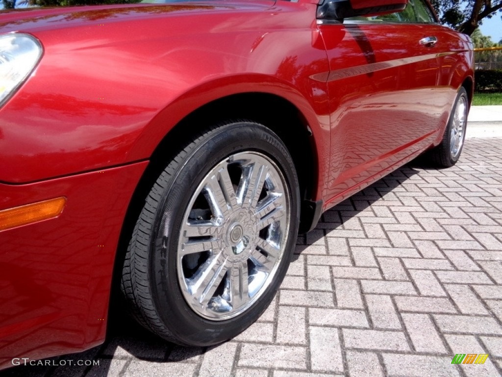 2008 Sebring Limited Convertible - Inferno Red Crystal Pearl / Medium Pebble Beige/Cream photo #62