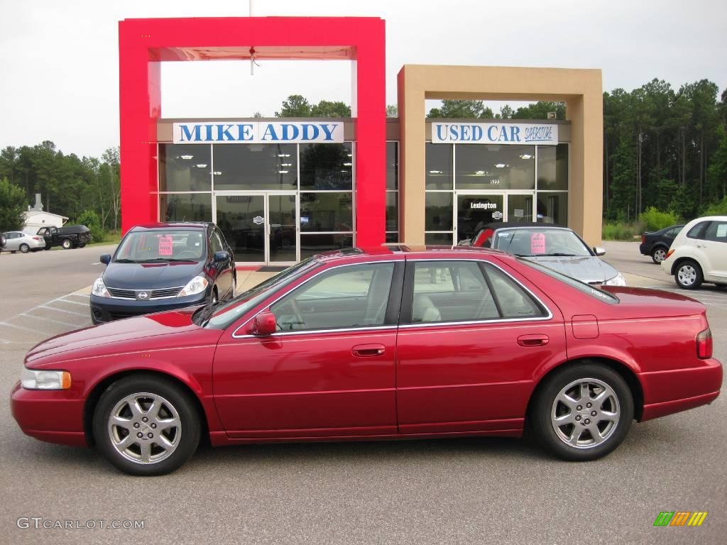 2001 Seville STS - Crimson Red / Shale photo #2