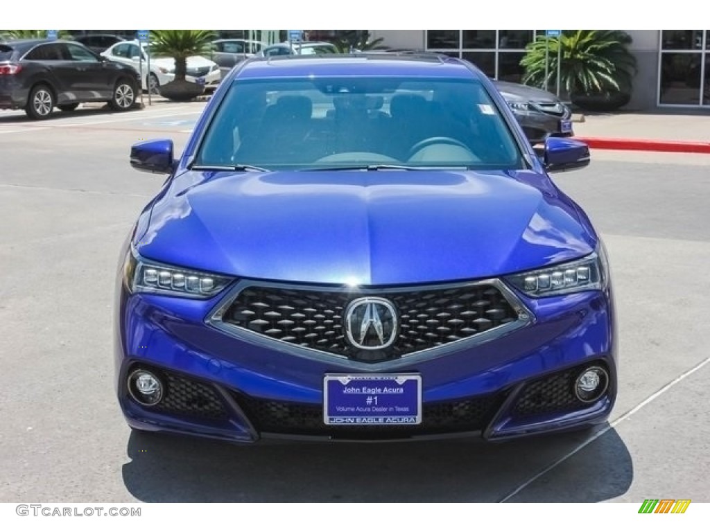 2018 TLX V6 A-Spec Sedan - Still Night Blue Pearl / Ebony photo #2