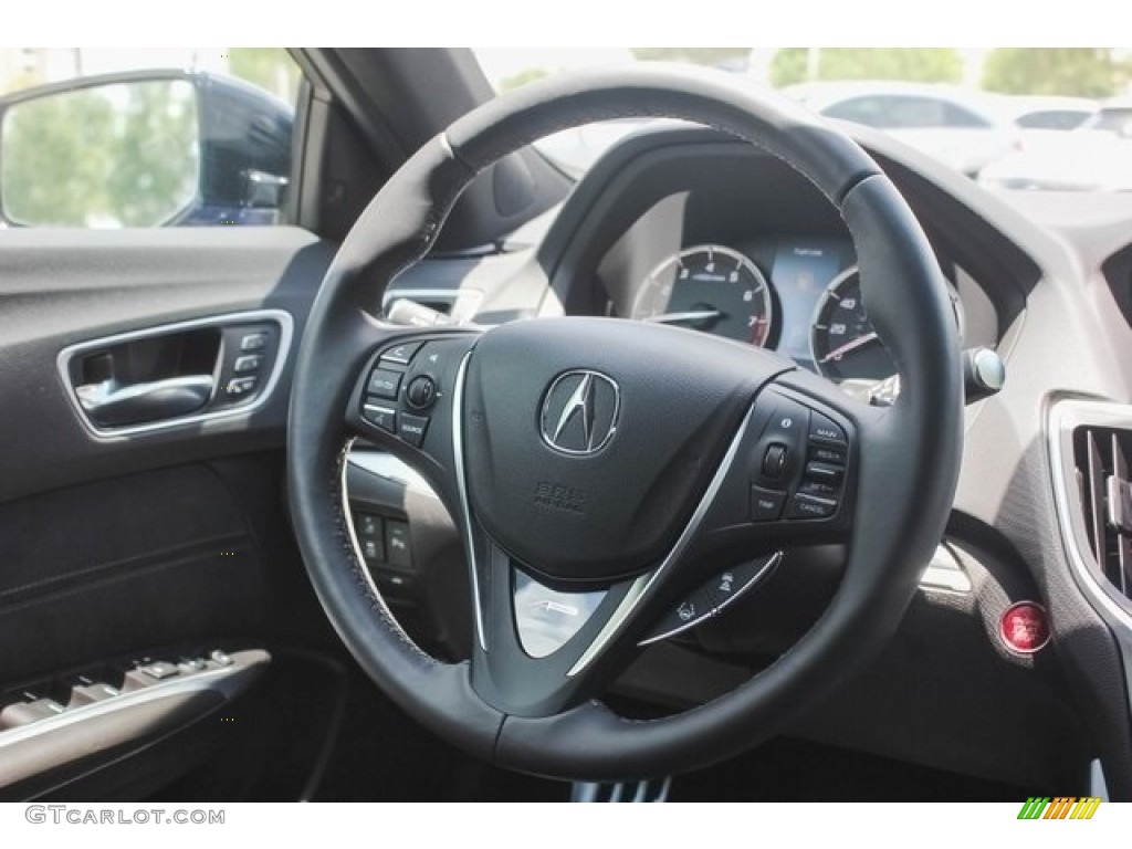 2018 TLX V6 A-Spec Sedan - Still Night Blue Pearl / Ebony photo #25