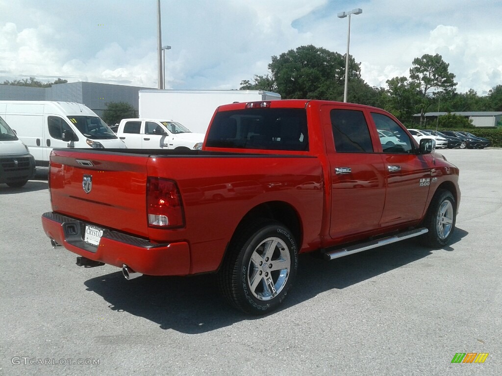 2017 1500 Express Crew Cab - Flame Red / Black/Diesel Gray photo #5