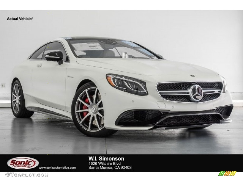 2017 S 63 AMG 4Matic Coupe - designo Cashmere White (Matte) / designo Crystal Grey/Black photo #1