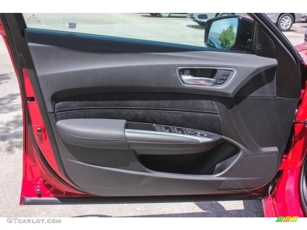 2018 Acura TLX V6 A-Spec Sedan Ebony Door Panel Photo #121600824