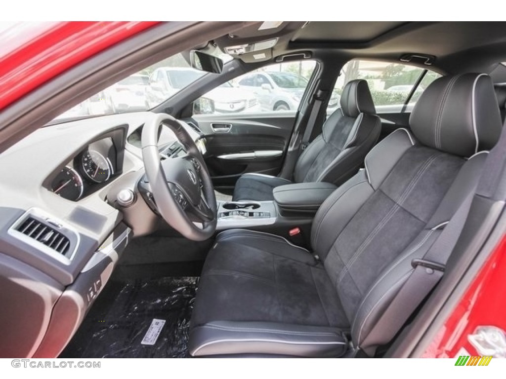 Ebony Interior 2018 Acura TLX V6 A-Spec Sedan Photo #121600883