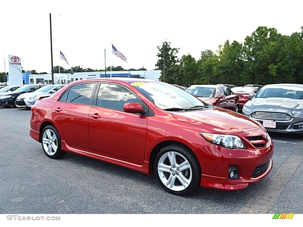 2013 Corolla S - Hot Lava / Dark Charcoal photo #1