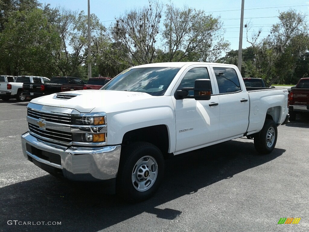 2017 Silverado 2500HD Work Truck Crew Cab 4x4 - Summit White / Dark Ash/Jet Black photo #1