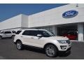 2017 White Platinum Ford Explorer Limited  photo #1