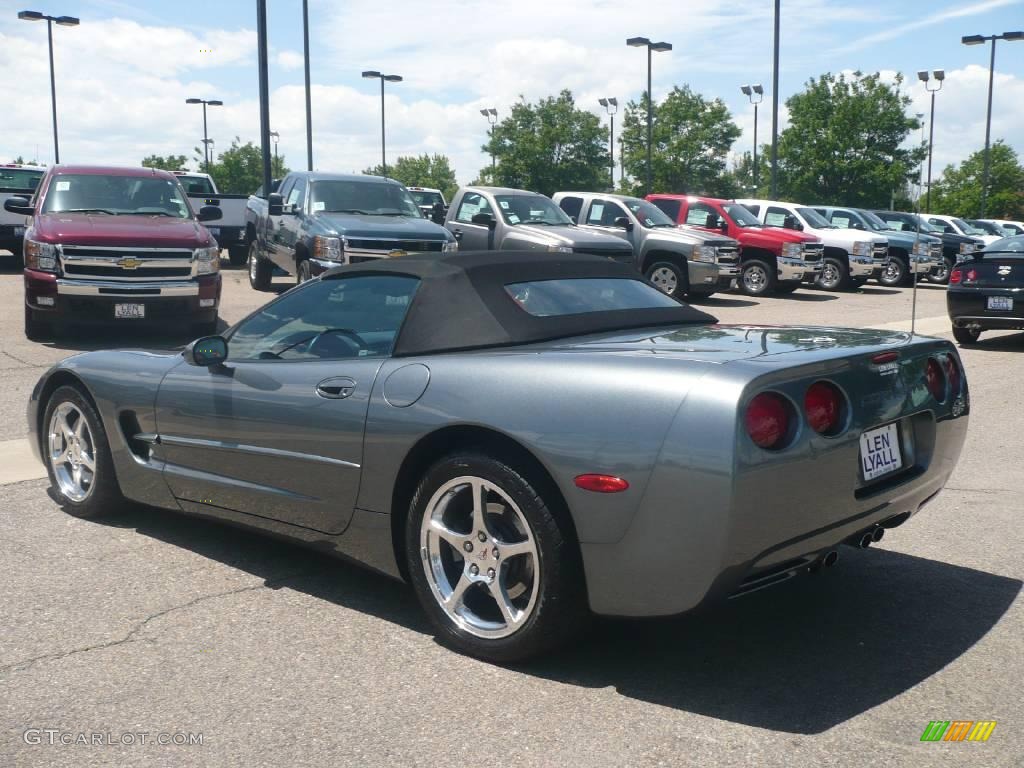 2003 Corvette Convertible - Medium Spiral Gray Metallic / Light Gray photo #4