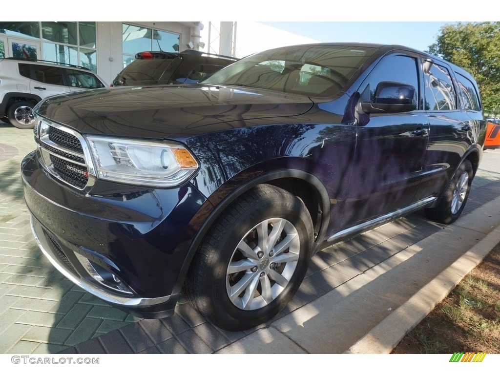 2014 Durango SXT - True Blue Pearl / Black photo #1