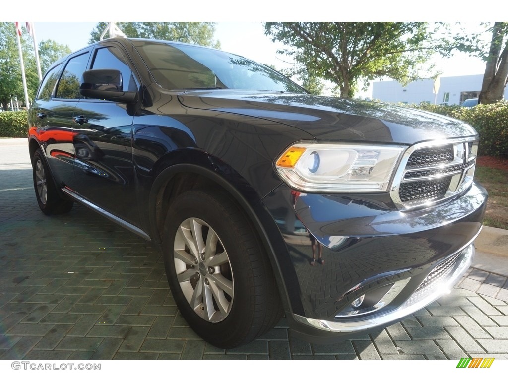 2014 Durango SXT - True Blue Pearl / Black photo #4