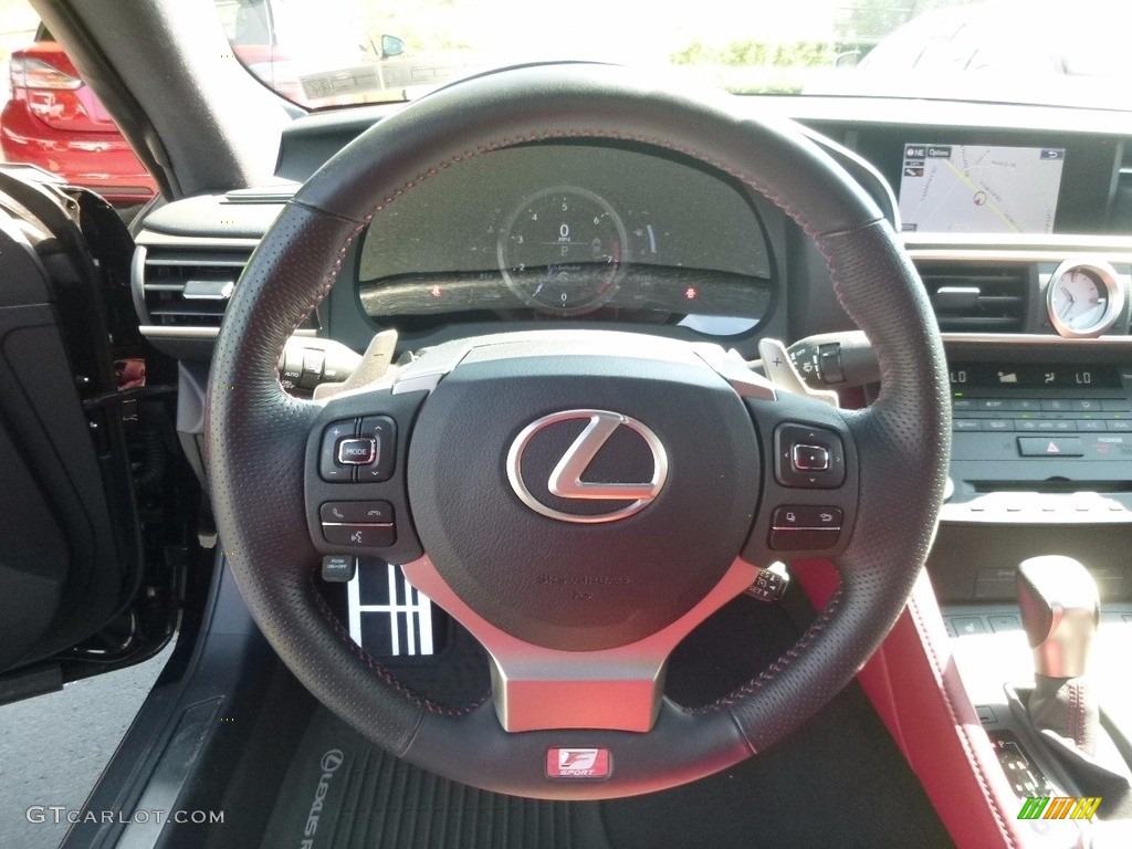 2016 Lexus RC 300 F Sport AWD Coupe Rioja Red Steering Wheel Photo #121607478