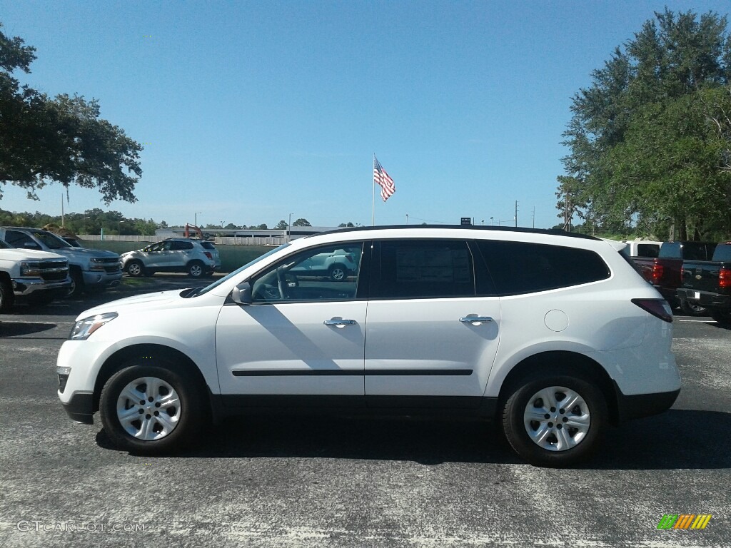 2017 Traverse LS - Summit White / Ebony photo #2