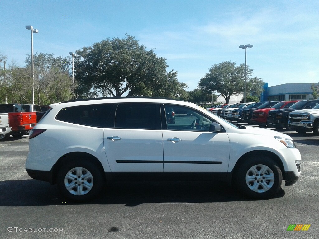 2017 Traverse LS - Summit White / Ebony photo #6