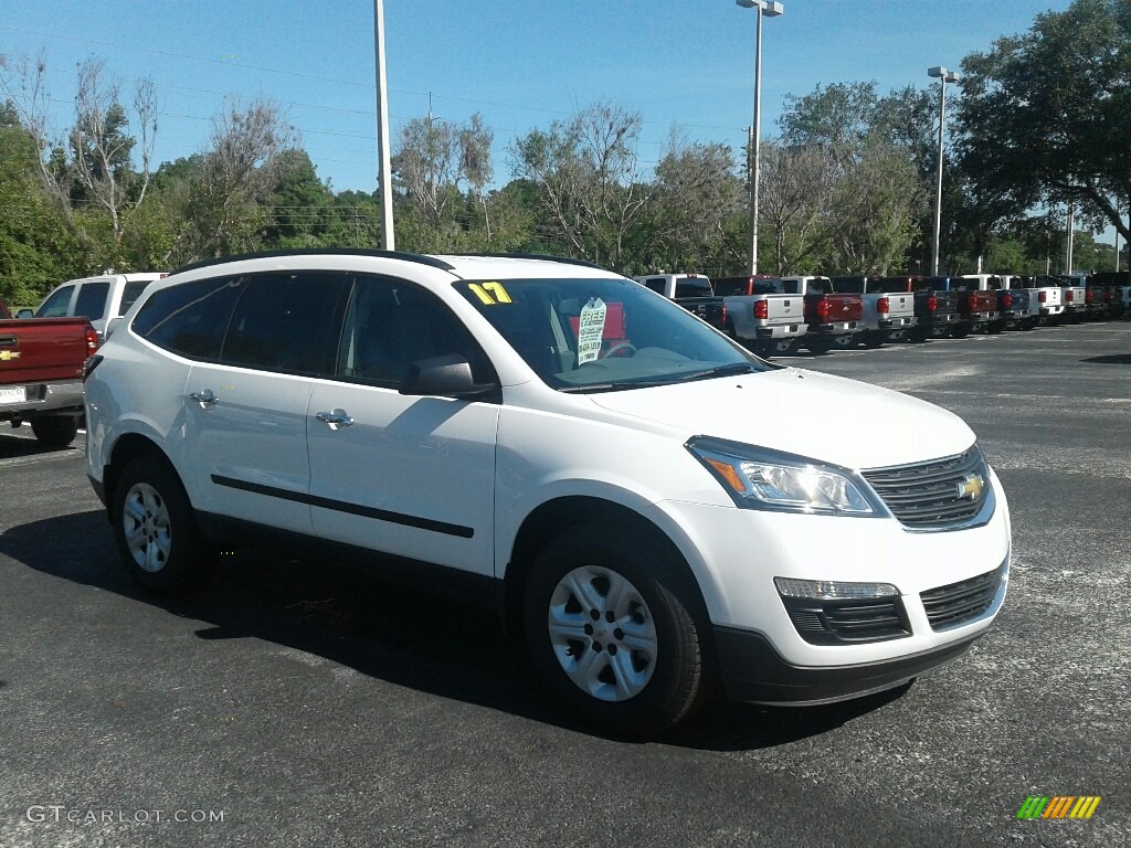 2017 Traverse LS - Summit White / Ebony photo #7
