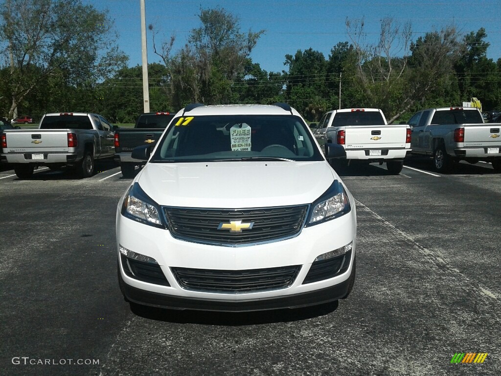 2017 Traverse LS - Summit White / Ebony photo #8