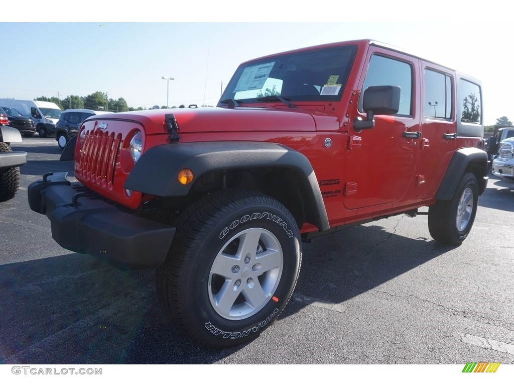 Firecracker Red Jeep Wrangler Unlimited