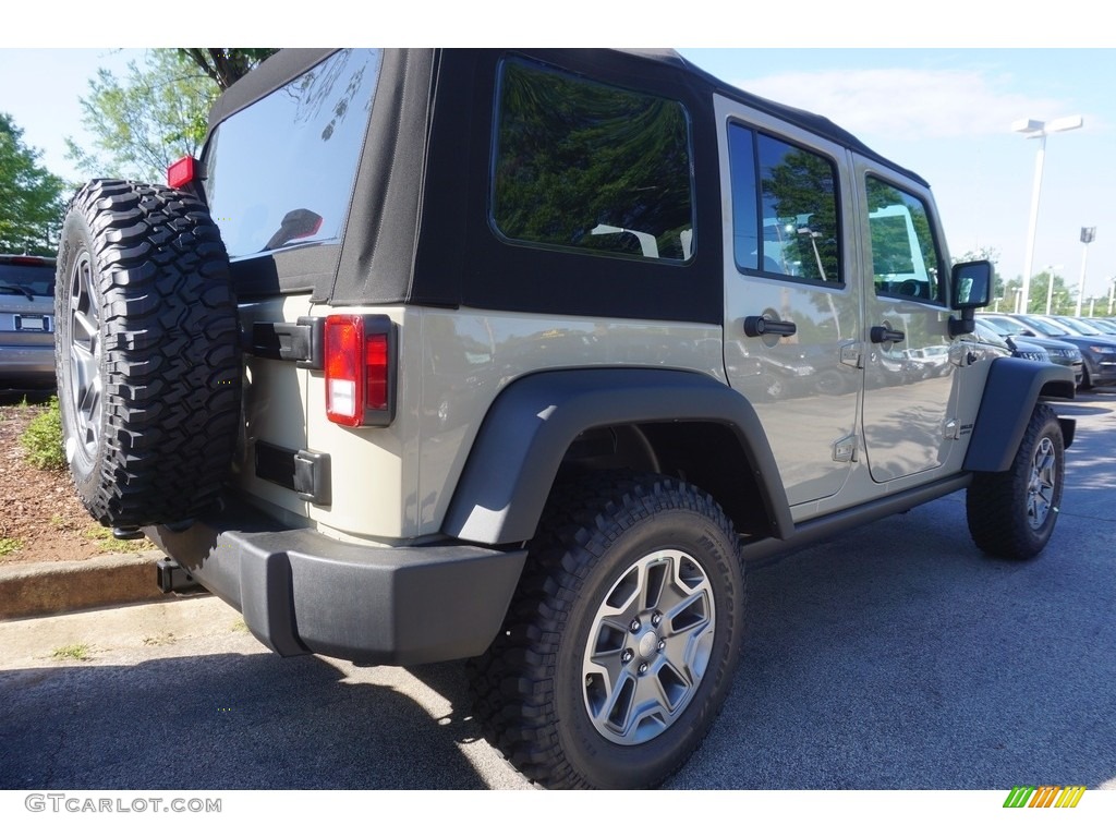 2017 Wrangler Unlimited Rubicon 4x4 - Gobi / Black photo #3