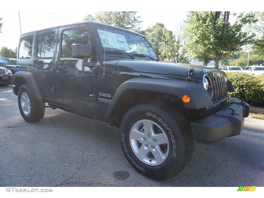 2017 Wrangler Unlimited Sport 4x4 - Rhino / Black photo #4