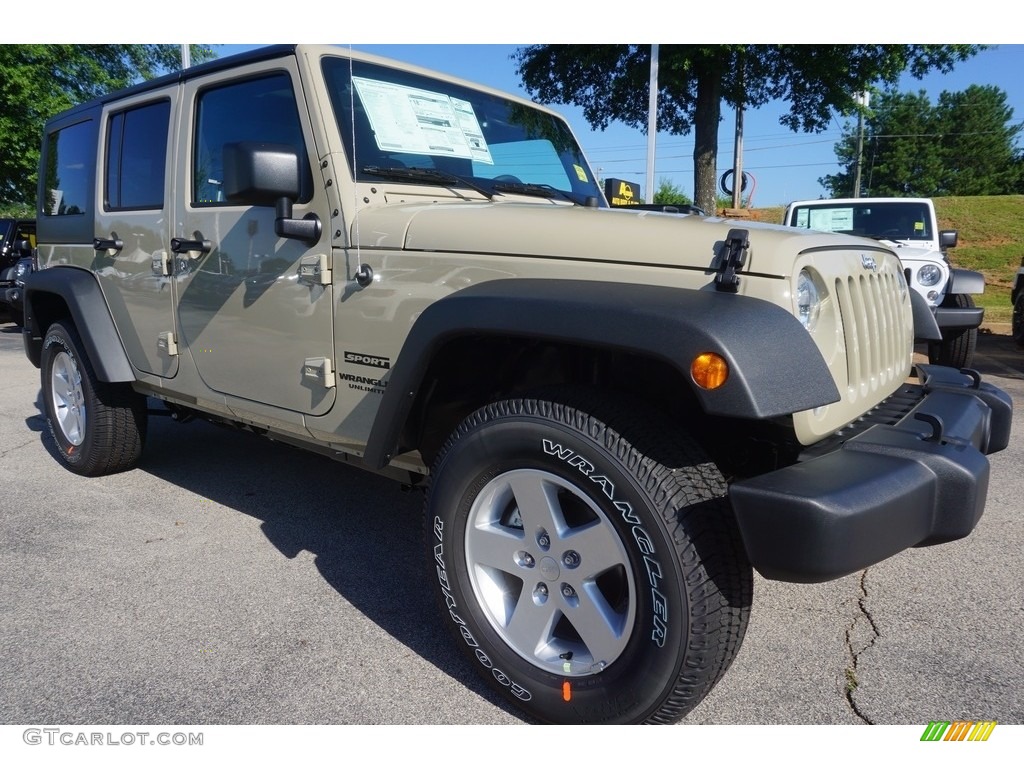 2017 Wrangler Unlimited Sport 4x4 - Gobi / Black photo #4