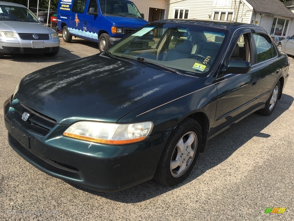 1998 Accord EX Sedan - Dark Emerald Pearl / Quartz photo #12