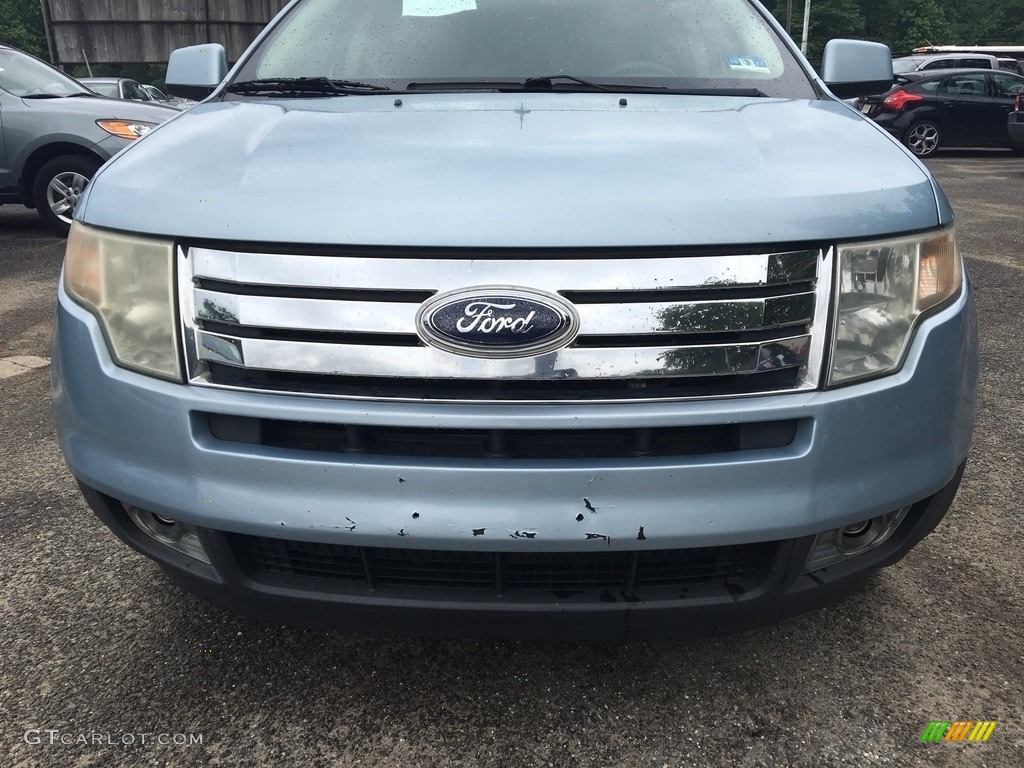 2008 Edge SEL AWD - Light Ice Blue Metallic / Charcoal photo #4