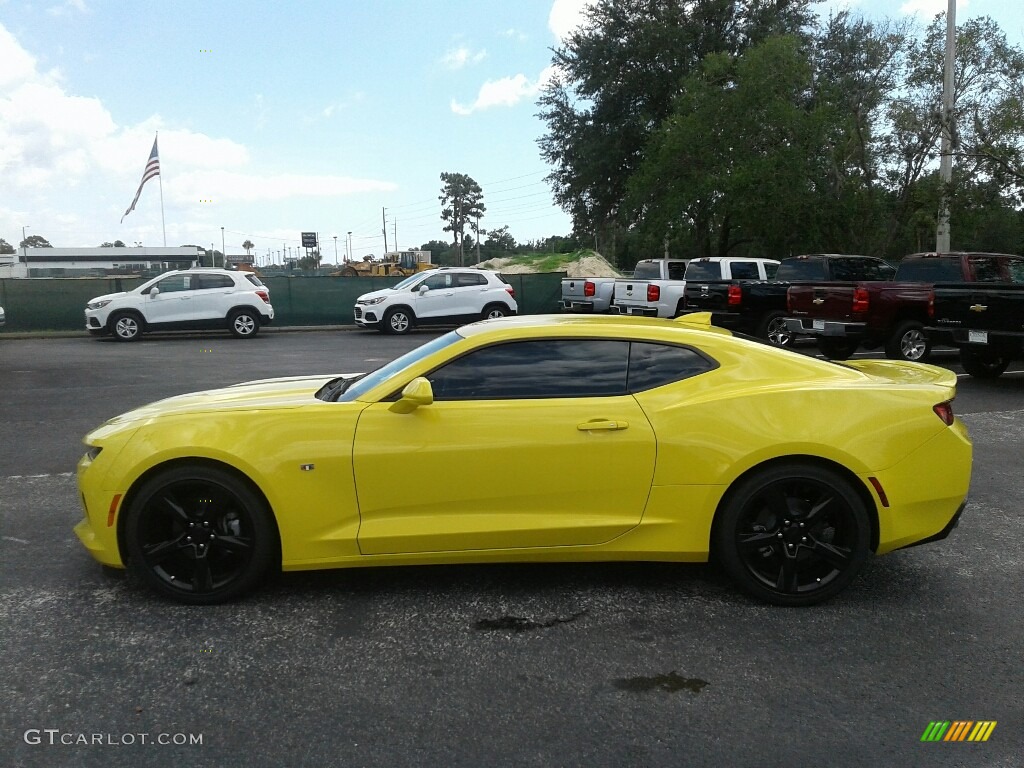 2017 Camaro LT Coupe - Bright Yellow / Jet Black photo #2
