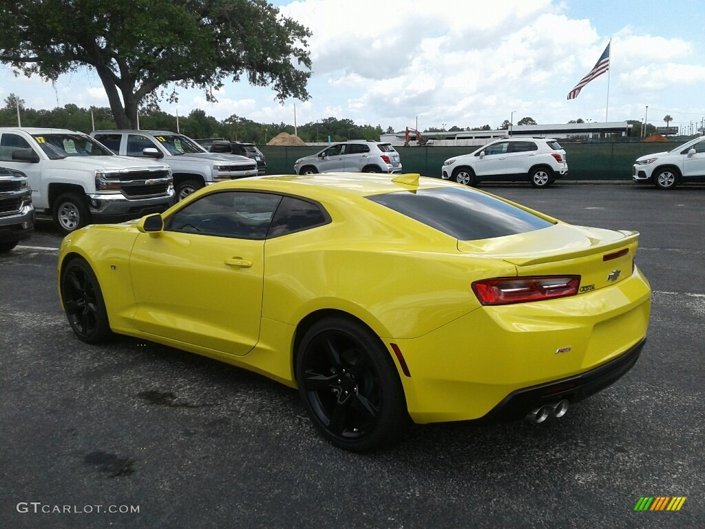 2017 Camaro LT Coupe - Bright Yellow / Jet Black photo #3