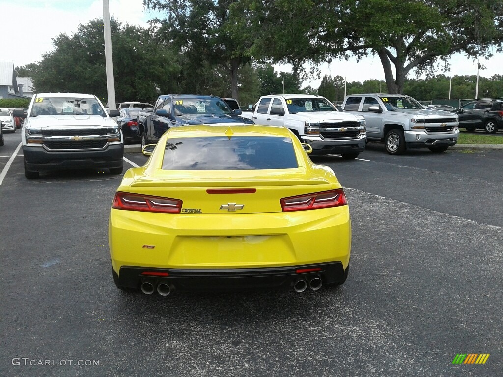 2017 Camaro LT Coupe - Bright Yellow / Jet Black photo #4