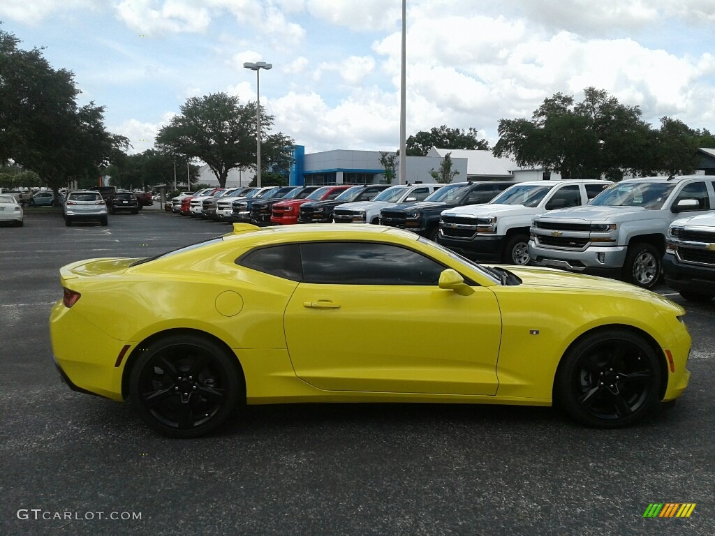 2017 Camaro LT Coupe - Bright Yellow / Jet Black photo #6