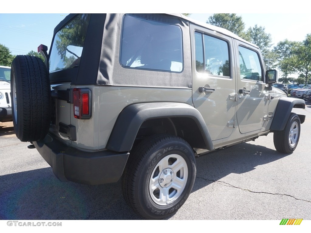 2017 Wrangler Unlimited Sport 4x4 - Gobi / Black photo #3