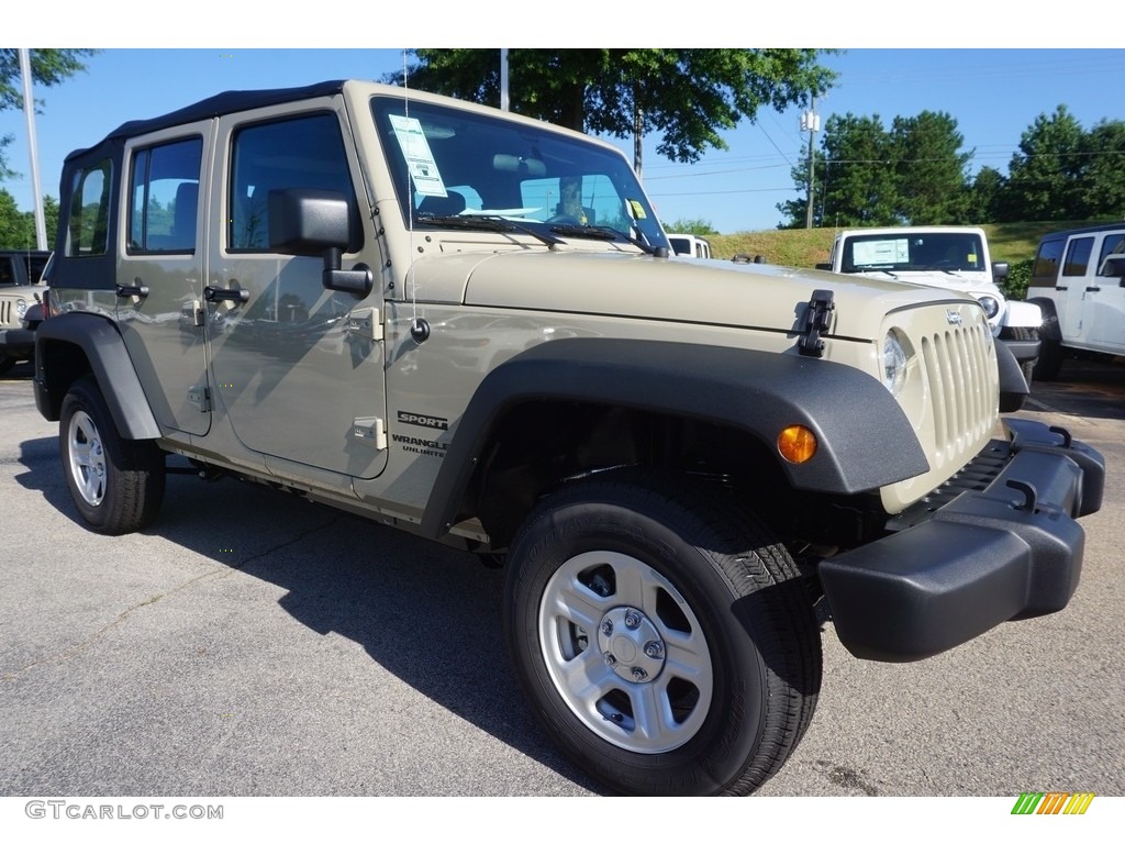 2017 Wrangler Unlimited Sport 4x4 - Gobi / Black photo #4