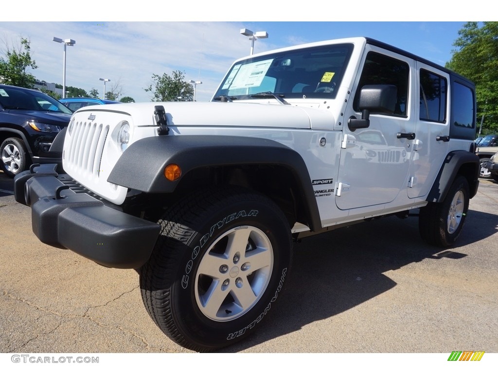 Bright White Jeep Wrangler Unlimited