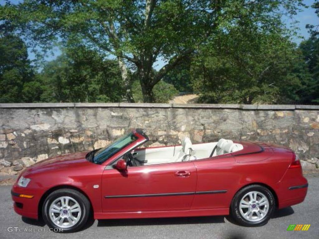 2006 9-3 2.0T Convertible - Chili Red Metallic / Parchment photo #12