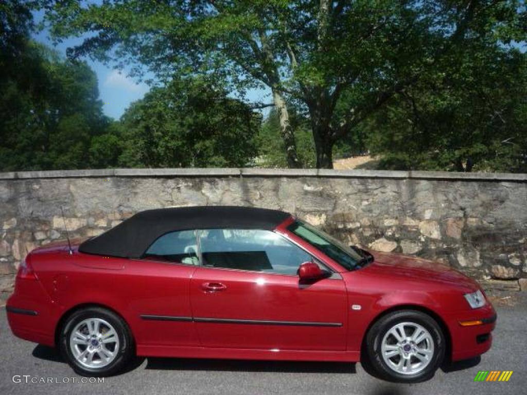 2006 9-3 2.0T Convertible - Chili Red Metallic / Parchment photo #13