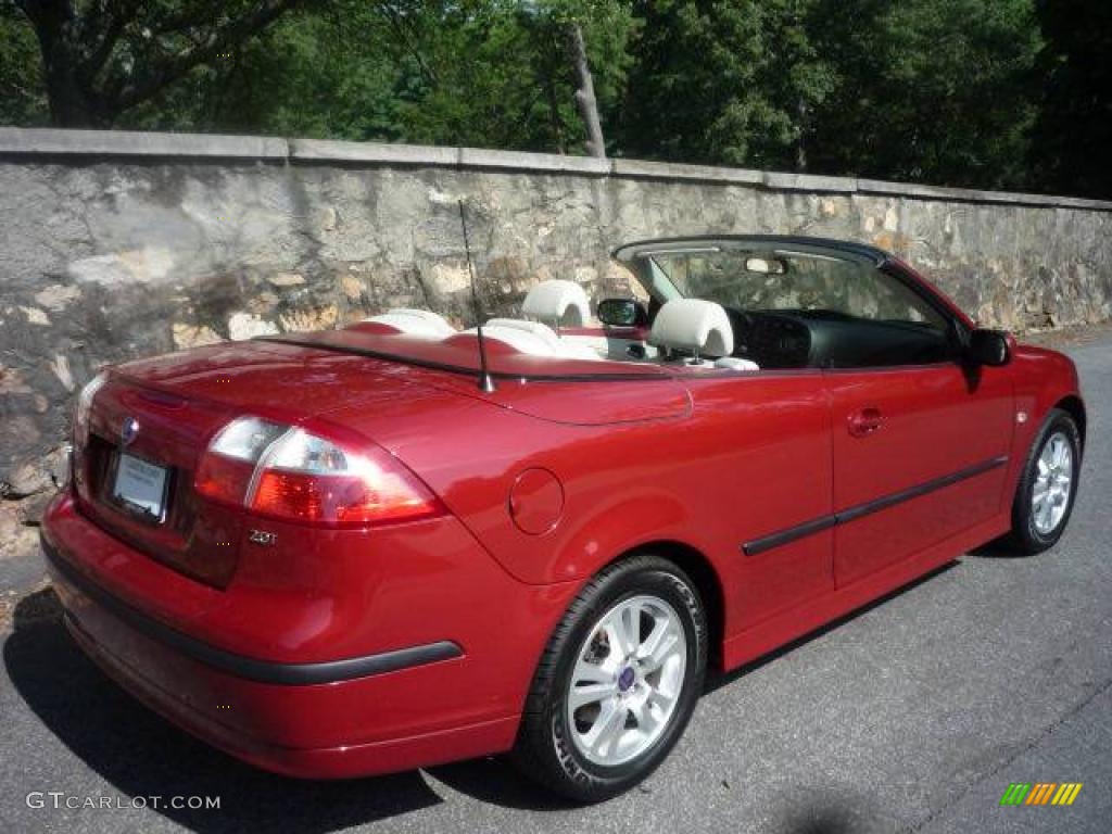2006 9-3 2.0T Convertible - Chili Red Metallic / Parchment photo #14