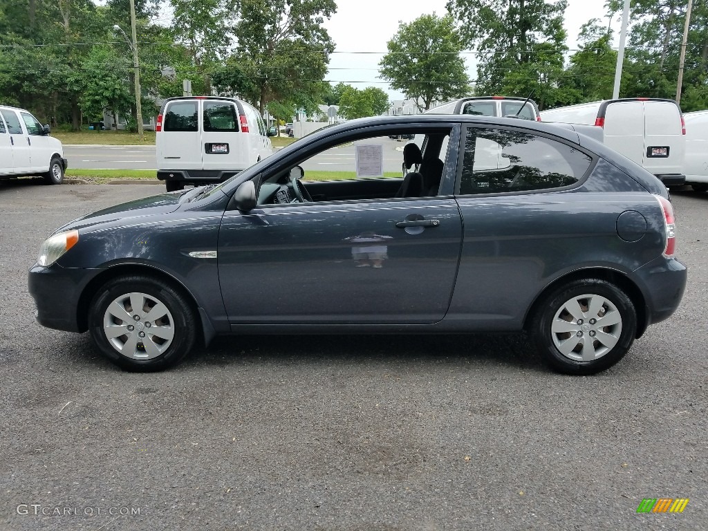 2009 Accent GS 3 Door - Charcoal Gray / Gray photo #4