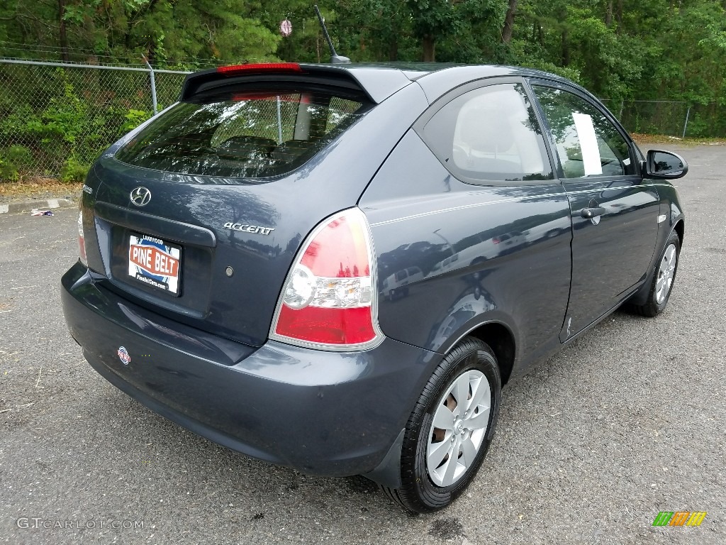 2009 Accent GS 3 Door - Charcoal Gray / Gray photo #7