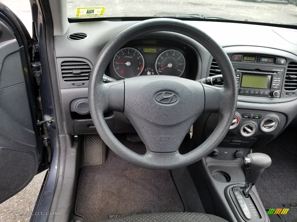 2009 Accent GS 3 Door - Charcoal Gray / Gray photo #16