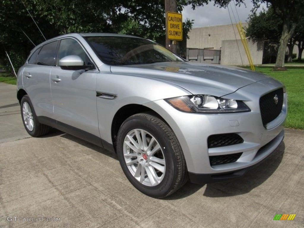 Indus Silver Metallic 2018 Jaguar F-PACE 25t AWD Prestige Exterior Photo #121615122