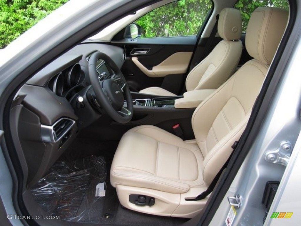 Latte Interior 2018 Jaguar F-PACE 25t AWD Prestige Photo #121615140